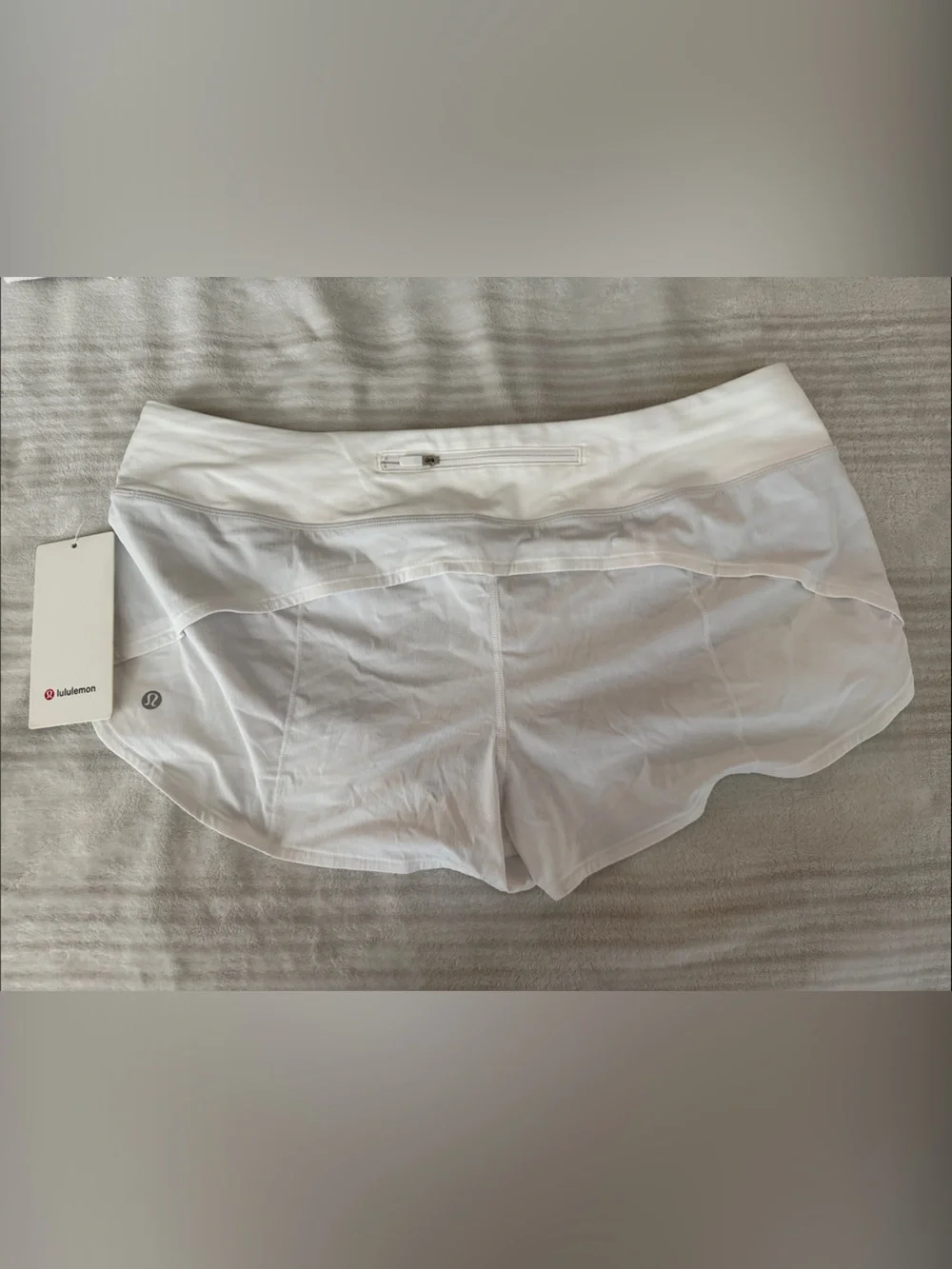 lululemon athletica Women’s White Speed Up Running Shorts